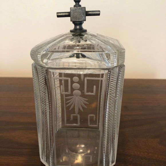 Antique Glass Condiment Jar - Picture 5 of 11